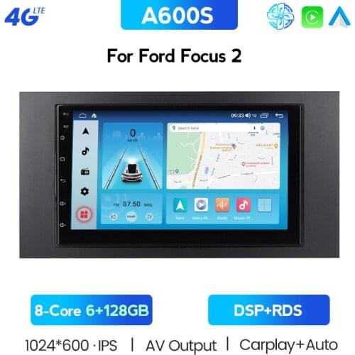 Cooling Fan 2Din Car Radio Android Car Radio GPS Navigation Multimedia Player For Ford Focus 2 Mondeo S C Max Kuga Fiesta Fusion