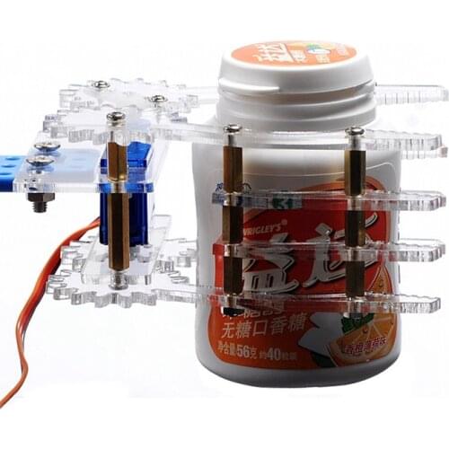 Elecrow Robot Arm Clamp Claw 4 DOF Acrylic 9G Servo for Arduino 3D Rotating Machine Car Arm DIY Robot Kit