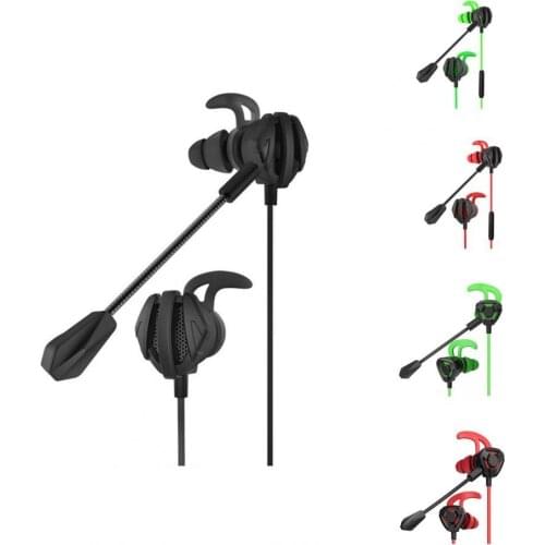 Gaming Headphone Earphone Dynamic Noise Reduction In-ear Gaming Earbud Heavy Bass Stereo Sound Earpiece for Game