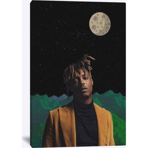 Juice WRLD Rapper hip hop Poster Painting Wall Art Canvas For Teens Living Room Bedroom Study Dorm room Art Decoration Prints