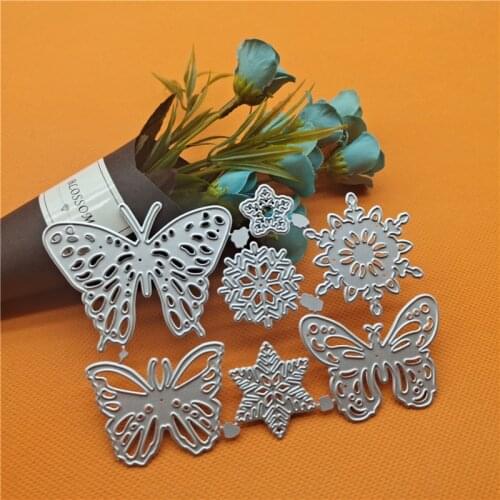 Snowflake Butterfly Metal Cutting Dies For Scrapbooking Handmade Tools Mold Cut Stencil New 2021 DIY Card Make Mould Model Craft