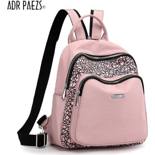 Fashion Women Backpack for School Teenagers Girls Stylish reflect light Ladies single Fabric Backpack Female Bookbag laptopbag