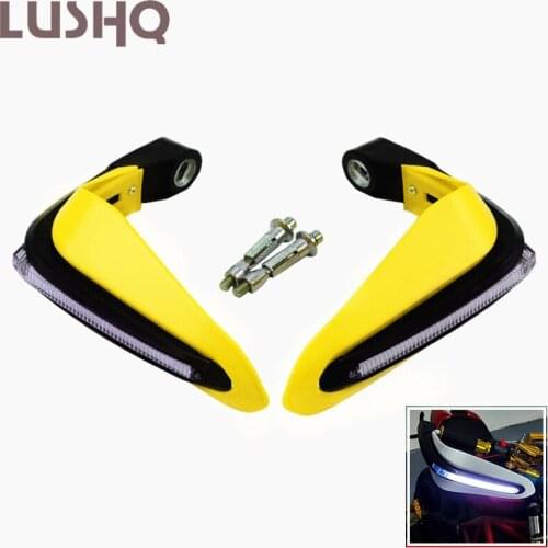 Motorcycle Handguards Hand Guards with LED Light For honda africa twin crf1000l shadow 600 cb 900 hornet cbr 250r zoomer