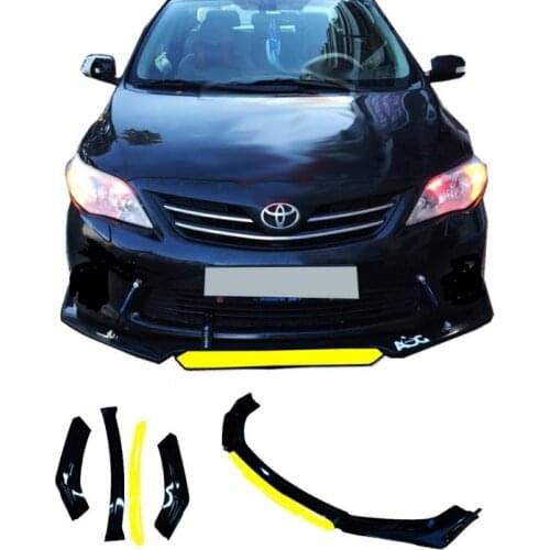 Front Bumper Attachment For Toyota Corolla 2013-2020 Front Lip Diffuser Car Auto Accessory Car-styling 3 Pcs Body Kit Ornament