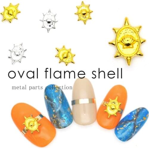 New gold/silver 100pcs/lot 3d Alloy nail Jewelry Stickers Nails Tips metal Decoration Manicure Tools professional nail supplies