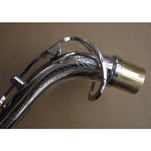 New Alto saxophone neck Black nickel plated body Golden keys