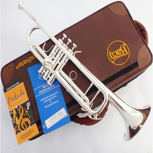 New MFC Bb Trumpet LT180S-72 Silver Plated Music Instruments Profesional Trumpets Student Included Case Mouthpiece Accessories