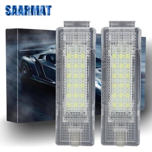 Pair LED Luggage Compartment Trunk Boot Lights for VW Caddy Eos Golf Jetta Passat CC Scirocco Sharan Tiguan Touran Touareg T5