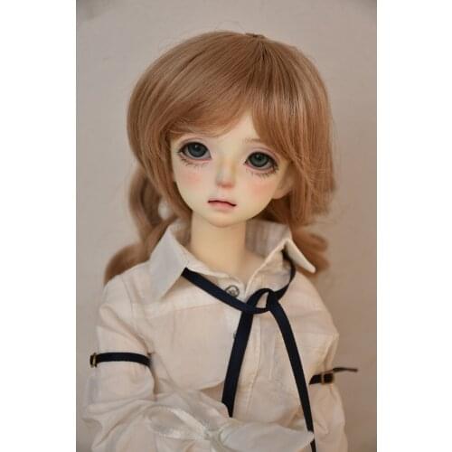 BJD doll wig suitable for 1-3 1-4 uncle size bangs long curly hair braids daily princess hair doll accessories