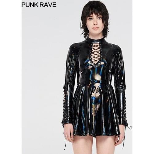 Модные платья-трапеции PUNK RAVE China At AliExpress