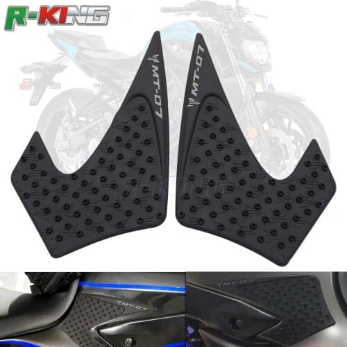 For Yamaha MT07 MT 07 2013 2014 2015 2016 Motorcycle Rubber Anti slip Tank Pad Side Gas Knee Grip Traction Pads Protector Sticke