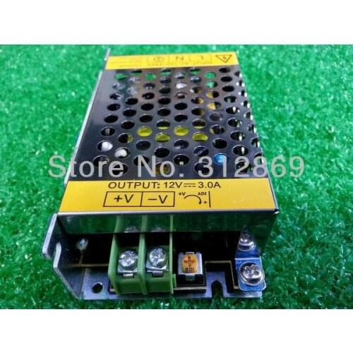 [Seven Neon]Free DHL express shipping wholesale mini size high quality 100-240V input AC/DC 12V 3A switching power supply