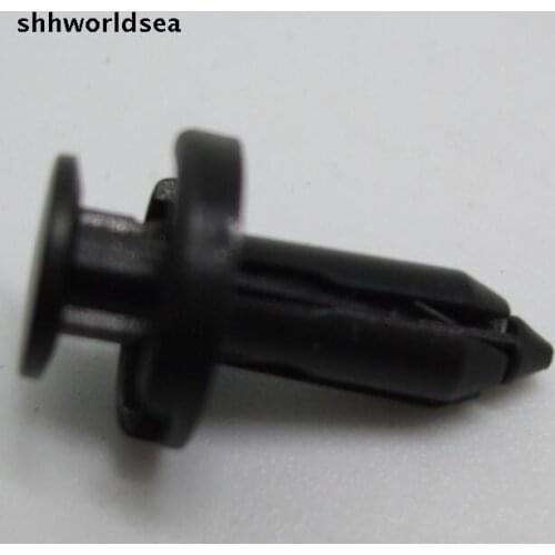 Shhworldsea 100pcs Free Shipping POM Black Slider Center Shield Retainer Fastener Clip For Toyota Hiace