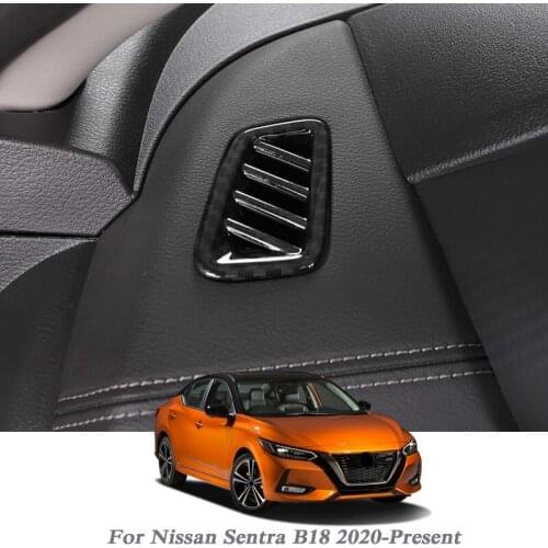 Car Styling Air Conditional Outlet Frames Sequins Internal Sticker Dashboard Outlet Frame For Nissan Sentra B18 2020-Present