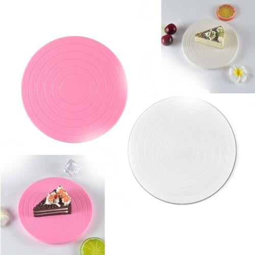 Cake Revolving Turntable Decor Stand DIY Small Platform Cup Cake Rotating Plastic Decorating Revolving Baking Tools Bakeware