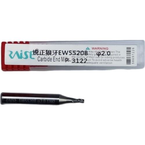 Raise 2.0mm φ2.0xD6x40x3F Solid Carbide Helical end mill cutter For handle vertical Copy Cutting Duplicating Machine Drill Bits