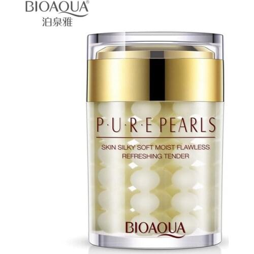 BIOAQUA Natural Pearl Moisturizing Sleeping Mask Face Care Anti Wrinkle Hydrating Oil-Control Night Facial Mask Skin Care Cream