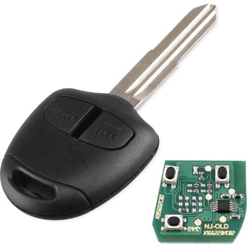 XRSHKEY 2 Buttons Remote key For Mitsu 433Mhz Transponder Chip ID46 For Mitsu L200 Shogun Pajero Triton Key MIT11