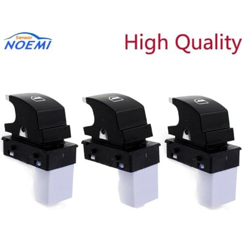 YAOPEI 3pcs 5ND959855 Chrome Window Lift Control Switch Button For VW Passat B6 3C Tiguan Golf Jetta MK5 MK6 Rabbit 5ND 959 855