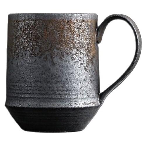 Japanese Coffee Cup Retro Ware Rough Pottery Handmade Cups and Mugs Afternoon Tea Ceramic Mug Cup Caneca Birthday Gift CM027