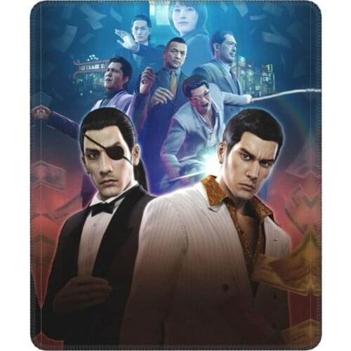 Yakuza 0 Poster Funny Mouse Pad Japan Dragon Gangster Videogame Waterproof Mat Pads Natural Rubber Office Home Deco Mat
