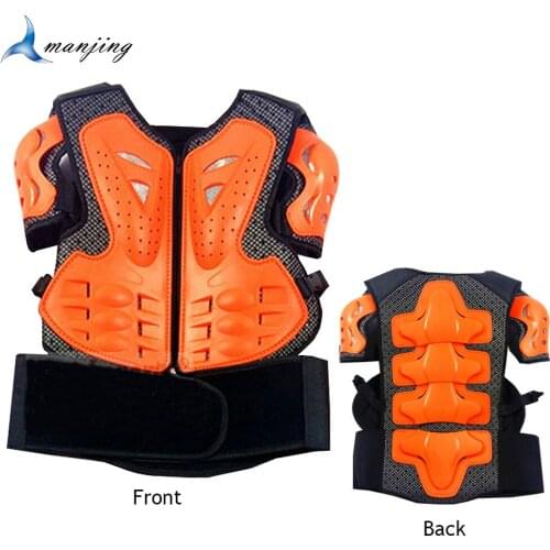 Child 4-15years old Full Body Armor Kids Motocross Bicycle MTB DH Chest Back Vest Protector Knee Elbow Guard waistcoat armor