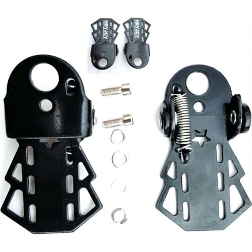 1pair Bike Rear Pedal Rear Seat Foldable Pedals Mountain Bike Thick Steel Folding Pedal Children Balance Board for Cycling Part