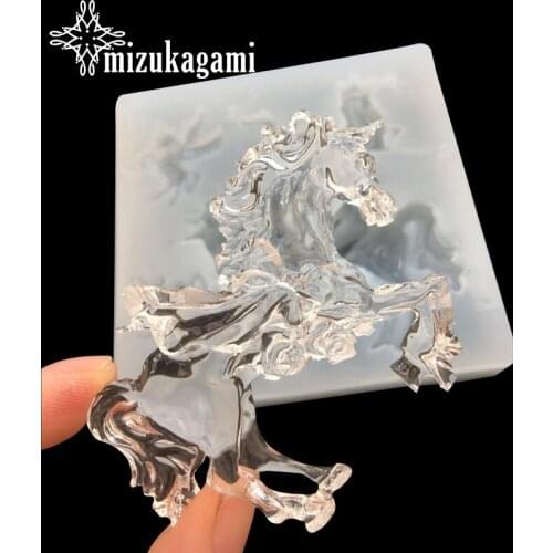 1pcs UV Resin Jewelry Liquid Silicone Mold Big Unicorn Horse Resin Molds For DIY Charms Making For DIY Charms Making Jewelry