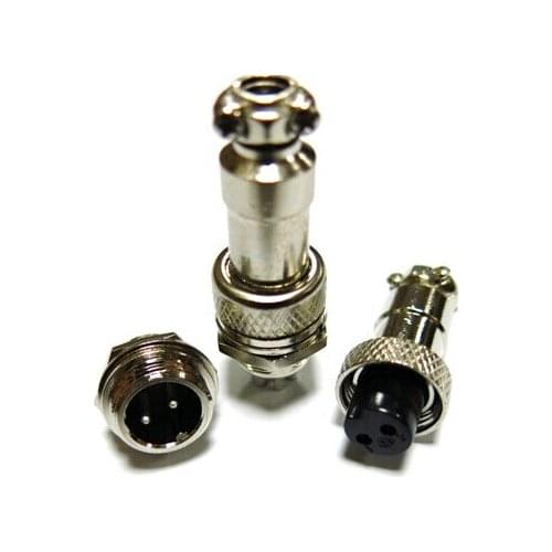 Free Shipping 10pair Male & Female Diameter 12mm Wire Panel Connector GX12 3P GX12-3 M12 circular connector Socket Plug