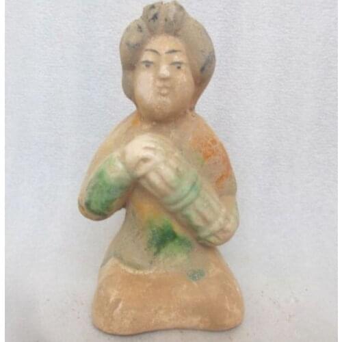 12 cm * / China collectibles tang sancai pottery and porcelain. Figure statue/7