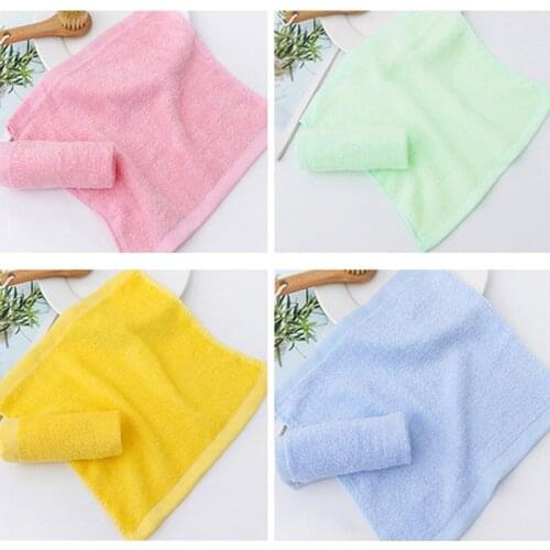 26*26CM for Household Cleaning Cloth Bamboo Fiber Pure Color Kitchen Supplies Anti-grease 1Pcs Super Absorbent Dishcloth