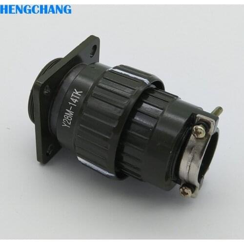 28mm Y28M YP28-14pins aviation plug aviation socket cable joint 28mm Stepper Motor Aviation Connector Plug socket