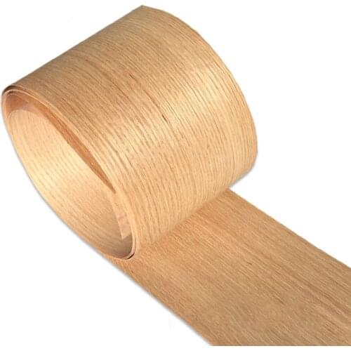 2x Natural Genuine Wood Sliced Red Oak Veneer Backing with Tissue Furniture Veneer Q/C