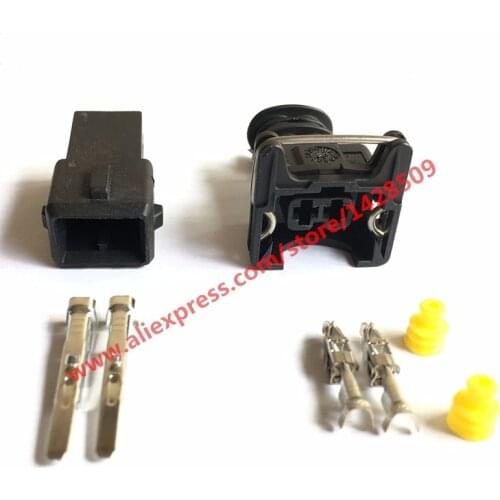 5 Set AMP Tyco JPT Style 3.5mm Series 2 Way Waterproof Female And Male Connector With Pins And Seal 282762-7