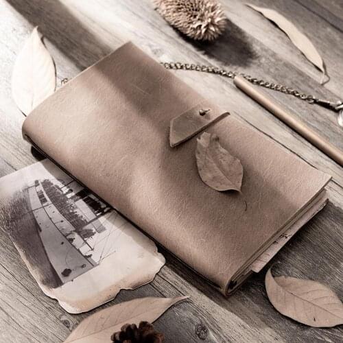 Hot selling notebooks and journals Vintage Style Note Book Blank genuine leather diary planner personal traveler office supply