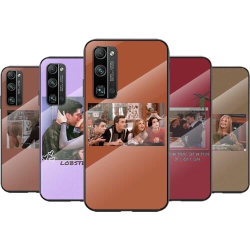 Tempered Glass Cover Friends TV Lockscreens For Huawei Honor 30 20 10 9X 8X Pro Plus Lite Shockproof Shell Phone Case