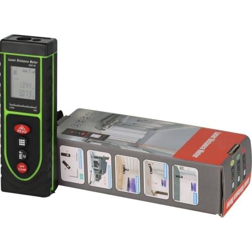 New 50M minitype green laser distance meter portable Laser Tape Range Finder measure room ruler with simple measure operation