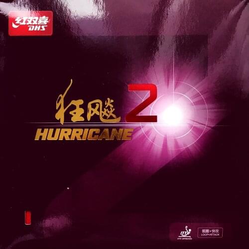 DHS Hurricane 2 (Attack + Loop) Table Tennis (PingPong) Rubber With Sponge