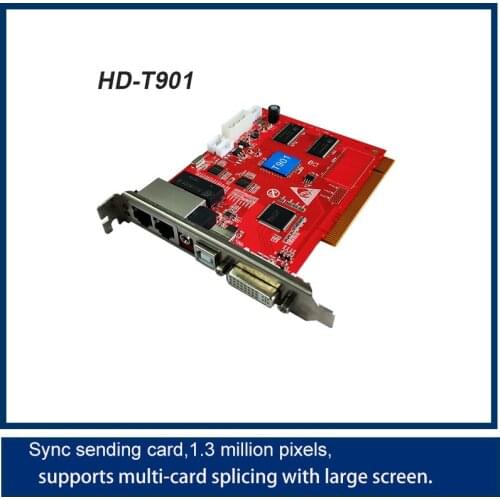 HD-T901 LED display module 1.3 million pixels Sync sending card, Supports multi-card splicing with large screen