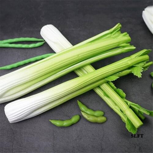 Kitchen cabinet cupboard dining room hall hotel store shop decoration props simulation fake artificial vegetables celery model