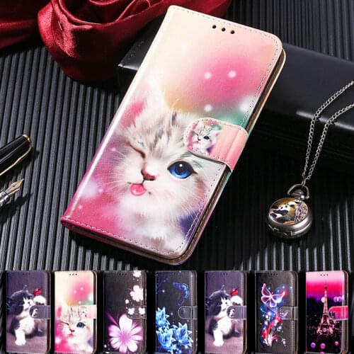 Cartoon Case For Xiaomi Poco X3 NFC чехол Flip Cover Wallet Back Case For Pocophone X3 M2007J20CG Leather Shell Cover Bags
