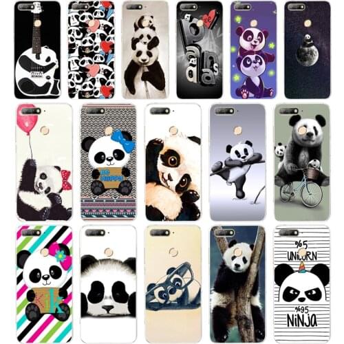 315SD cute little panda Soft Silicone Tpu Cover Case for Honor 10 huawei p mate 10 20 lite y5 y6 prime 2018