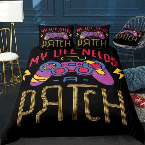 Gaming Saying Gift Gamer Duvet Cover Twin/Queen/King Size Luxury Comforter Bedding Set With Pillowcase Home Bed Decora