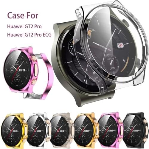 Full Screen Protective Watch Case For Huawei Watch gt2 pro Full Protector Ultra-Thin TPU Transparent Cover Shock-resistant Shell