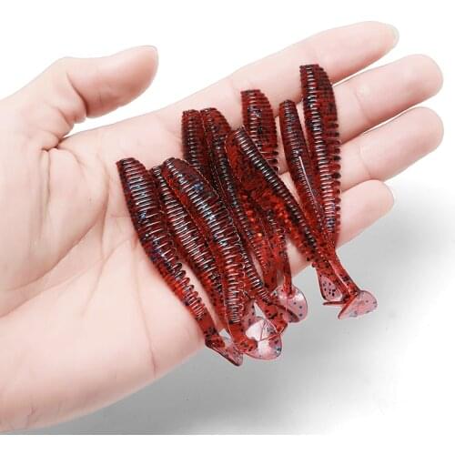 Isca Soft Bait Set Soft Lure Slug Fishing Lure Suspending Soft Lures Silicone Lure T Tail Swimbait Jig Shad Rubber Bait In Sets