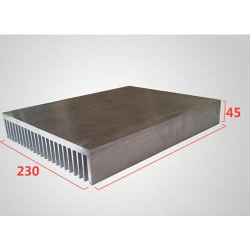 Aluminum profile heat sink width 230,high 45,length 100/200/300mm High power radiator for Power / Industrial applications / UPS