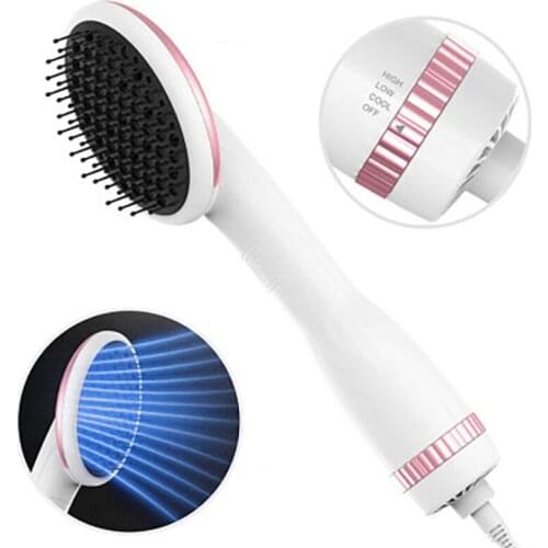 Hair Straightening Brush 1000W Hot Air Brush Blow Dryer Air Cushion Massage Negative ion Electric Hair Straightener Styling Comb