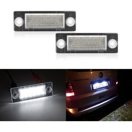 Led License Plate Light For VW Caddy 3 Golf 5 Plus Jetta 5 Passat B5.5 B6 Wagon Touran Transporter T5 Car-Styling Led Bulbs