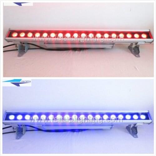 20 with case/lot Wedding Decoration stage led outdoor 18x18w rgbwa uv dot control led wall washer lamp with water running effect