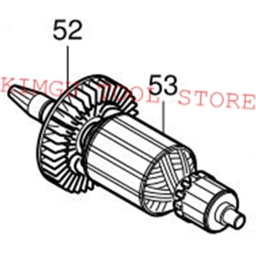Armature Motor Replacement for MAKITA JR140D BJR141 JR140DWDE BJR141Z 519052-5